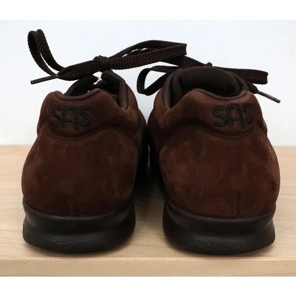 SAS Tripad Comfort Womens Brown Lace Up Suede Leather Shoes Sneakers Size 8
